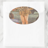 Sticker Ovale S'Engager Dans Le 82e Commandement Aérien (Sac)