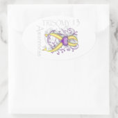 Sticker Ovale Sensibilisation à la Trisomie 13 (Sac)