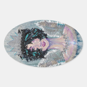 Sticker Ovale Seraph Tristana Melancholy Guardian Angel