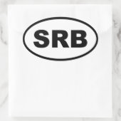 Sticker Ovale Serbie SRB Europe (Sac)