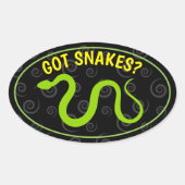 Sticker Ovale Serpent (Devant)