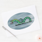 Sticker Ovale Serpent marin (Enveloppe)