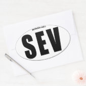 Sticker Ovale Sevilla - Quartier (qté 4) (Enveloppe)