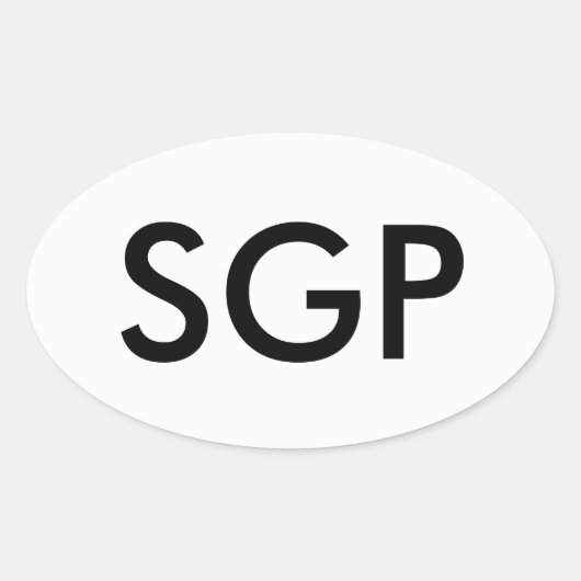 Sticker ovale SGP (Devant)