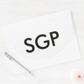 Sticker ovale SGP (Enveloppe)