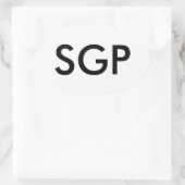 Sticker ovale SGP (Sac)