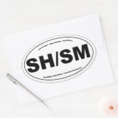 Sticker ovale SH/SM (Enveloppe)
