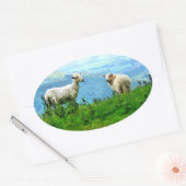 STICKER OVALE SHEEP DE MONTAGNE (Enveloppe)