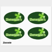 Sticker Ovale Shenanigans (Feuille)