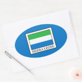 Sticker Ovale Sierra Leone (Enveloppe)