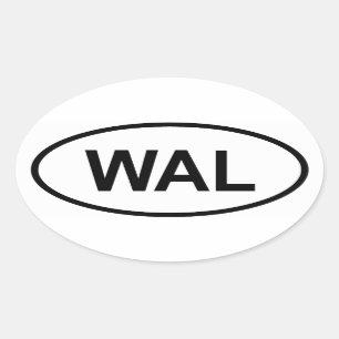 Sticker Ovale Sierra Leone "WAL"