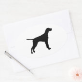 Sticker Ovale silhouette du pointeur (Enveloppe)