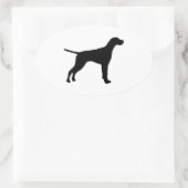 Sticker Ovale silhouette du pointeur (Sac)