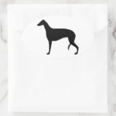 Sticker Ovale silhouette grisâtre (Sac)