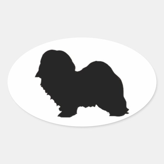 Sticker Ovale silhouette havanaise (Devant)