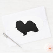 Sticker Ovale silhouette havanaise (Enveloppe)