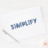 Sticker Ovale Simplifier (Enveloppe)