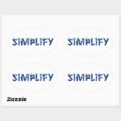 Sticker Ovale Simplifier (Feuille)