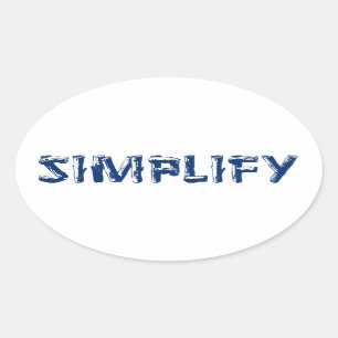 Sticker Ovale Simplifier