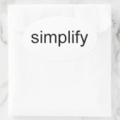Sticker Ovale Simplifier (Sac)