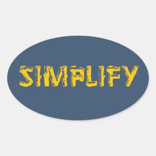 Sticker Ovale Simplifier