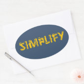 Sticker Ovale Simplifier (Enveloppe)