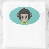 Sticker Ovale singe identica (Sac)