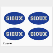 Sticker Ovale Sioux (Feuille)
