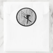 STICKER OVALE SKI NOUS VOUS PLAÎT (Sac)