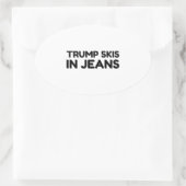 STICKER OVALE SKIS TRUMP À JEANS (Sac)