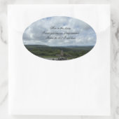 Sticker Ovale Skyline d'Atari (Sac)