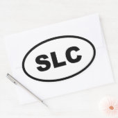 Sticker Ovale SLC de Salt Lake City (Enveloppe)