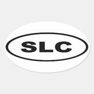 Sticker Ovale SLC de Salt Lake City