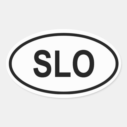 Sticker Ovale Slovénie "SLO" (Devant)