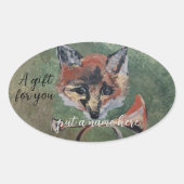 Sticker Ovale sly M. Fox (Devant)