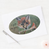 Sticker Ovale sly M. Fox (Enveloppe)