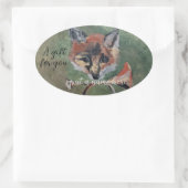 Sticker Ovale sly M. Fox (Sac)