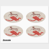 Sticker Ovale SMAUG™ Silhouette & Nom (Feuille)