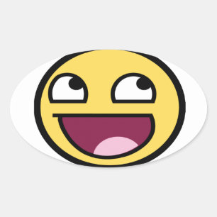 STICKER OVALE SMILE JÉSUS VOUS AIME