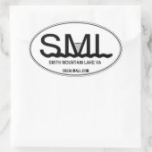 Sticker Ovale SML Auto Window Decal Smith Mountain Lake Virginie (Sac)
