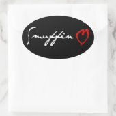 Sticker Ovale Smuffin Love (Sac)