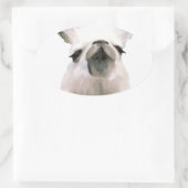 Sticker Ovale Snooty Snobby Llama personnalisé (Sac)