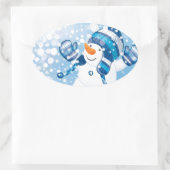Sticker Ovale Snowman (Sac)