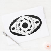 Sticker Ovale Socket à tube audiophile (Enveloppe)