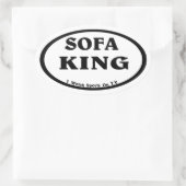 Sticker Ovale Sofa King, Non-coureur. (Sac)