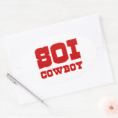 STICKER OVALE SOI COWBOY (Enveloppe)