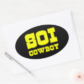 STICKER OVALE SOI COWBOY (Enveloppe)