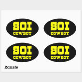 STICKER OVALE SOI COWBOY (Feuille)