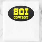 STICKER OVALE SOI COWBOY (Sac)