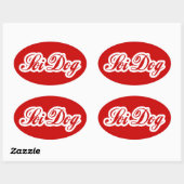 STICKER OVALE SOI DOG (Feuille)